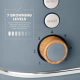 Fjord Grey 2 Slice Toaster