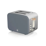 Nordic Slate Grey Cordless Kettle & 2 Slice Toaster